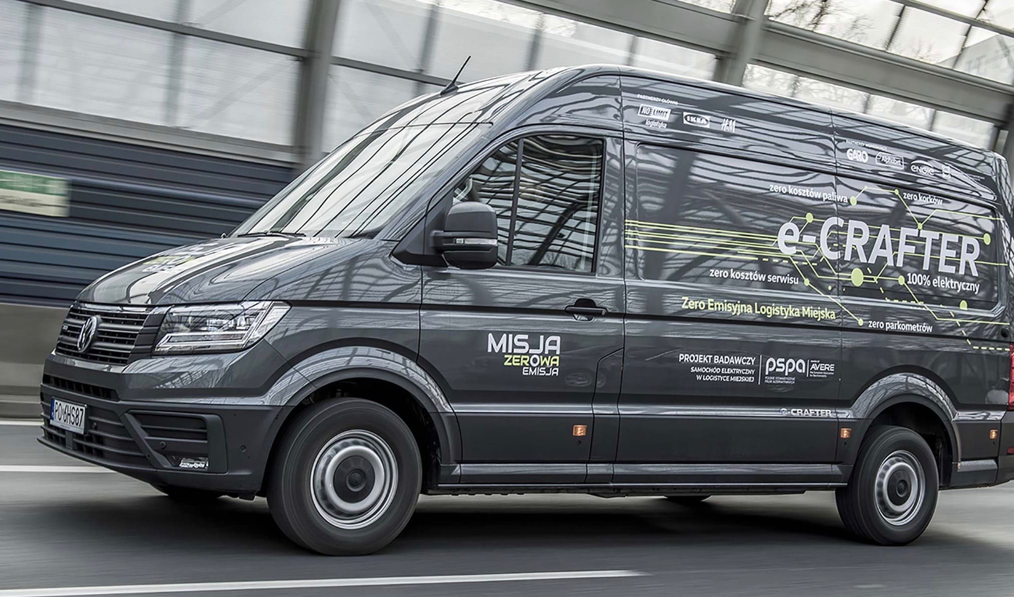 e-Crafter podczas jazdy 